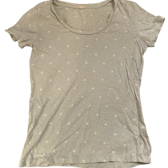 JCrew Factory Cotton Polka Dot T-shirt - Picture 1 of 5